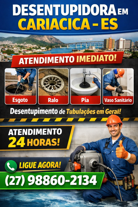 desentupidora em Cariacica es nossos serviços
